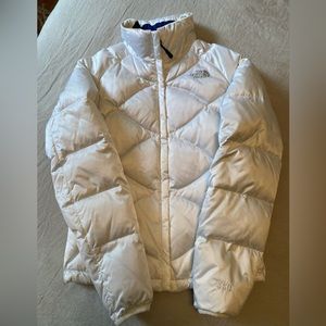 Women’s North Face Down Coat Small White
